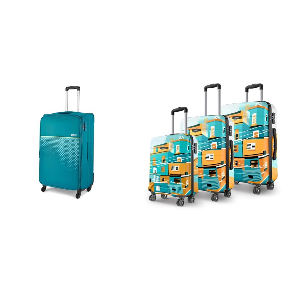 Prisma Neo 67Cm Medium Checkin Trolley Bag Poyester Expandable Soft Luggage, 4 Wheels 360 + Oasis 55, 65 & 77 Cms Polycarbonate Trolley Bag, Printed Cabin 8 Wheels Spinner Travelling-image-37