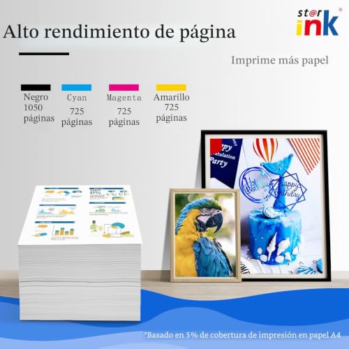 Miniatura 3 de Starink 920XL 920 Compatible con HP 920 XL 920XL Cartuchos de Tinta para HP Officejet 6500A 6500, HP Officejet 6000, HP Officejet 7500A 7500 7000 (2Negro, 2Cian, 2Magenta, 2Amarillo)
