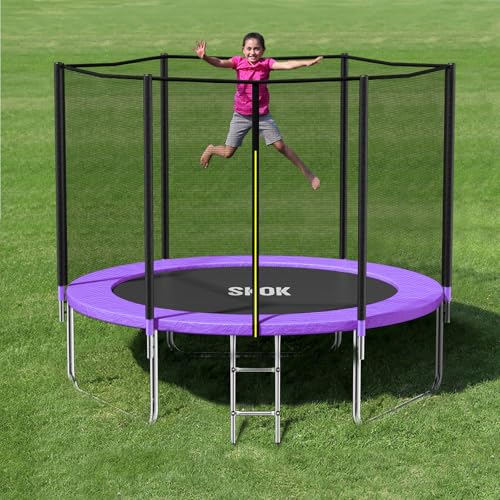 Image of SKOK Trampoline for Kids,400LBS Outdoor Trampoline with Net-ASTM Approved Trampoline for Children and Adults