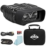 Hike Crew Digital Night Vision Binoculars, Capture HD Photos & Videos, See Clear in 100% Total Darkness, Long Viewing Distance, Large Viewing LCD Screen, Infrared Night Vision Goggles for Hunting