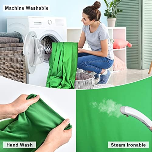Photography Backdrop Green Screen Background - 5 X 6.5ft Chromakey Fabric Muslin Backdrops & Background Kit with 4 X Backdrop Clips 3 X Spring Clamps for Photo Studio Video