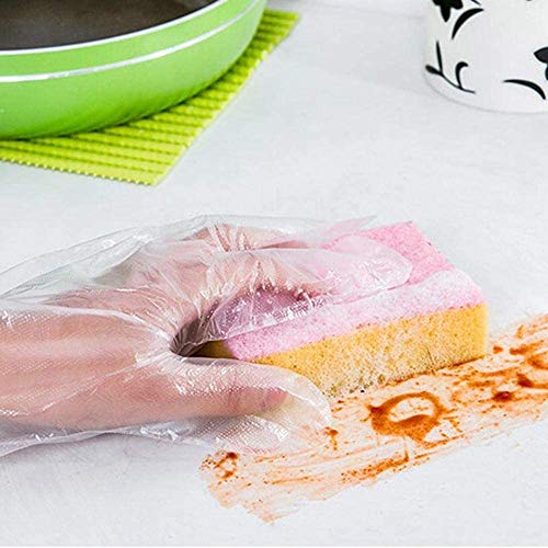 Plastic Gloves Disposable1000 Pack Clear Food Service Plastic Gloves - Thumbnail 7