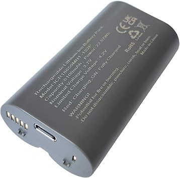 AOLIKES Fast Charging 18650mh1-1s2p 6100mAh Battery Replacement for myQ Smart Garage Video Keypad, USB C Quickly Fully Charged Within 3.5 Hs, Support PD/QC Charger