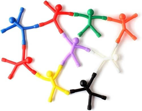Miniatura 8 de Imanes para refrigerador, 8 piezas de mini hombre flexibles imanes de nevera, lindo imán de goma magnético para adultos oficina divertida decoración