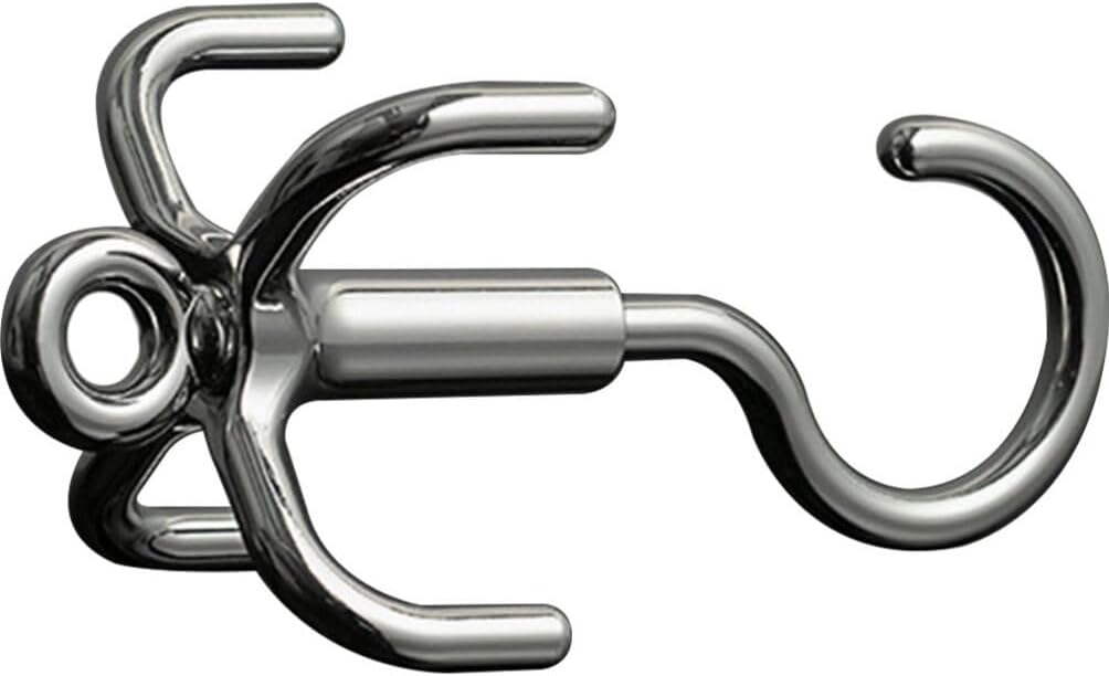 Alipis Rotating Hat Clothes Hook with 4 Claws for Closet Handbags Belts