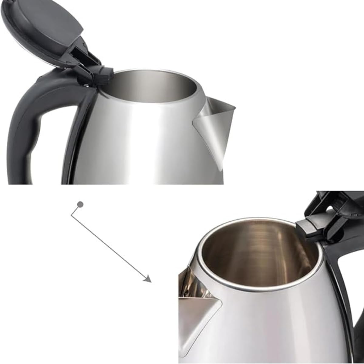 Chaleira Elétrica Bule Jarra Inox 2L para chá e café 127v 1500W