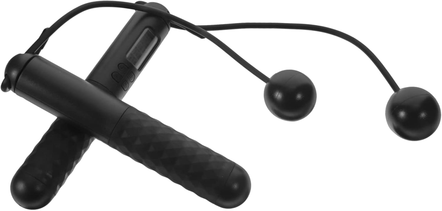 1Pair Cordless Weighted Jump Rope with Counter Skipping Rope for Fitness Portable Jumping Rope for Adults for Home Workouts Deep Design