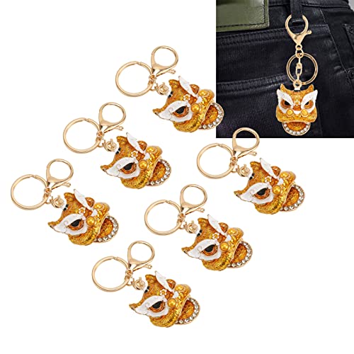 Porte-clés de danse du lion pour sac à main et portefeuille l'élégance au quotidien