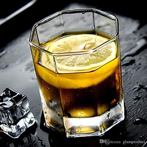 Image of Whiskey Glasses 300 ML Gift Set for Men,Heavy Duty Whiskey Glasses,Rock Style,Old Fashioned Whisky Glass Tumblers,Suitable for Vintage Cocktails Glasses, Bourbon and Scotch,Set of (6)
