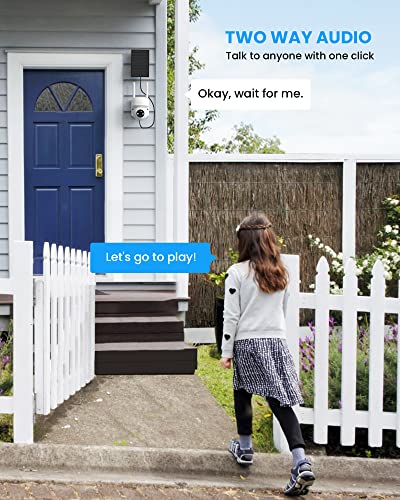 Hooise Solar Security Cameras Wireless Outdoor,2K Battery Powered Wifi Outdoor Camera For Home Security With Color Night Vision, Pir Motion Detection,2-Way Talk, Ip65 Waterproof,Siren Alarm #TOP7