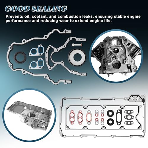 Kafkof Gen III LS Gasket Kit Compatible with 4.8L 5.3L 5.7L LS1 LS6 LM7 L59 LR4 Chevy Silverado GMC Sierra V8 Engines, Head Gasket Set Replace# 12589226 12612350 12558178 by kafkof - Image 5