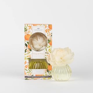 GREENLEAF Gifts Unique Blooming Highly Fragranced Flower Diffuser Air Freshener-Orange & Honey