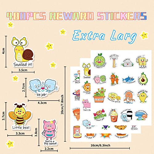 480 Pieces Punny Fun Reward Stickers For Kids Punny Labels Motivational Stickers Inspiration Positive Accents Teacher Supplies Stickers For Students Classroom Cute Incentive Stickers For School Chart. #TOP1