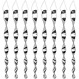 ☘【Weit Verbreitet】：Die Reflektierende Windspirale Produkte eignen sich hervorragend als Dekoration für Häuser, Bäume, Fenster, Gärten, Seen und Balkone, an einem sonnigen Ort zu hängen ist besser Bessere Wirkung.