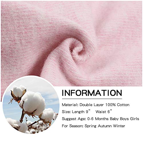 Image of Original Cotton Newborn Hats for Girls Striped Preemie Baby Hats Bear Ears Infant Boys Beanies 0-6 Months