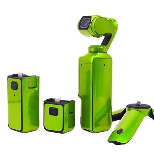 �݊����̂��� DJI Pocket 3 / Osmo Pocket 3 PVC �X�e�b�J�[�u���t�B�����X�L���S�g�h���ی색�b�v(Green)