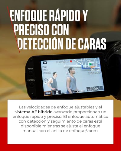 Canon XA60 4K Full HD (videocámara UHD Zoom 20x, Sensor CMOS Tipo 1/2,3, Enfoque automático, estabilización de Imagen de 5 Ejes, Salida HDMI, Pantalla LC de 3,5 Pulgadas, transmisión UVC) Negra - imagen 5