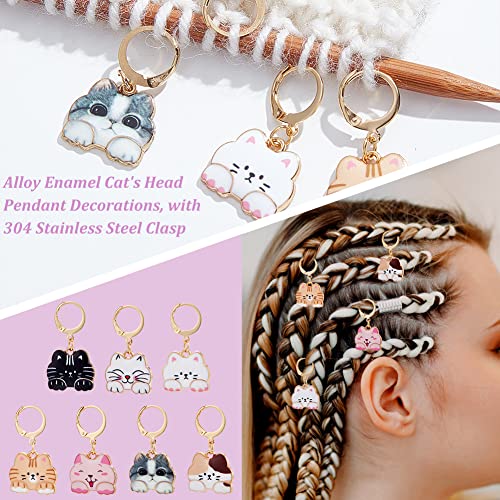 NBEADS 14 Pcs Cat Stitch Markers - Image 3