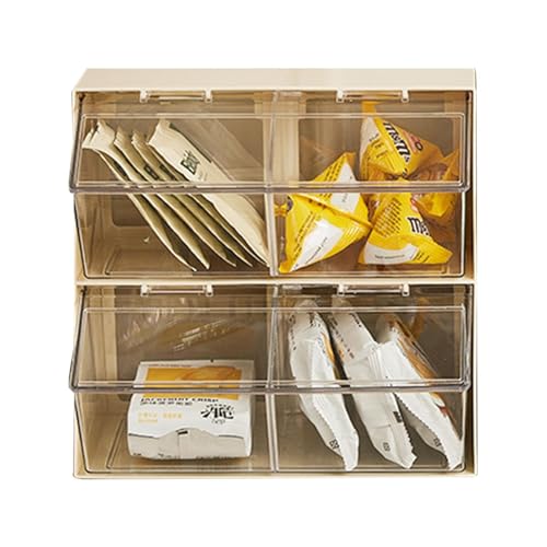 Genérico Soporte para bolsitas de té,Soporte para Bolsas de té apilable de 2 Niveles de Estilo japonés - Estante de para gabinete, mostrador, café, hogar, encimeras, hogar, despensa