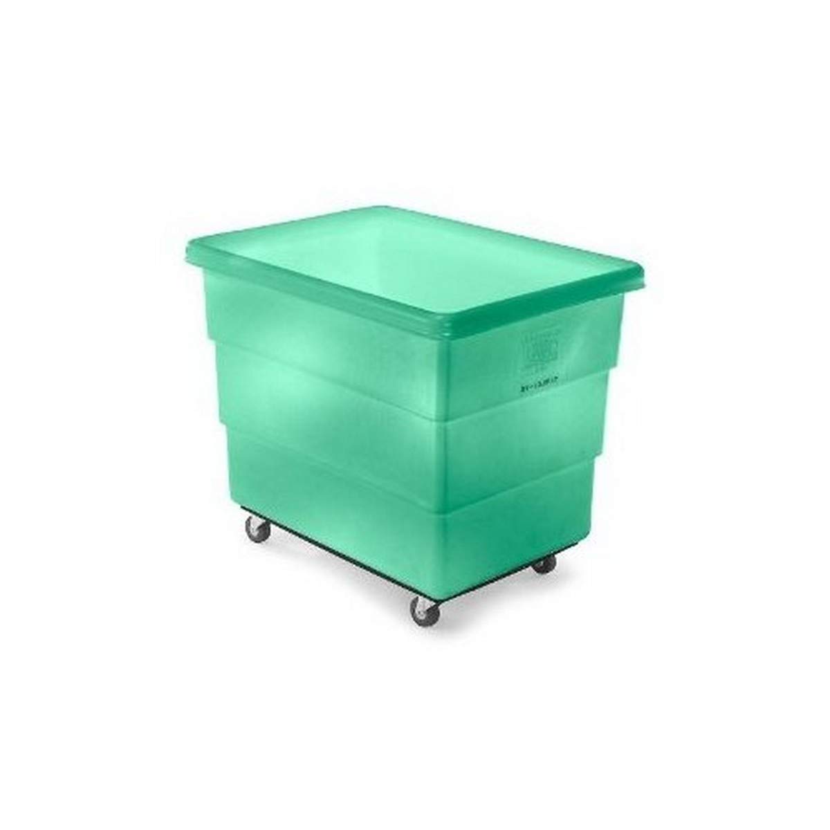 C.R. Daniels 51-1200-16-GRN Standard Poly Taper Truck, Polyethylene Body, Plywood Base, 4 3" Casters, Green, 42" Length x 30" Width x 34.75" Height