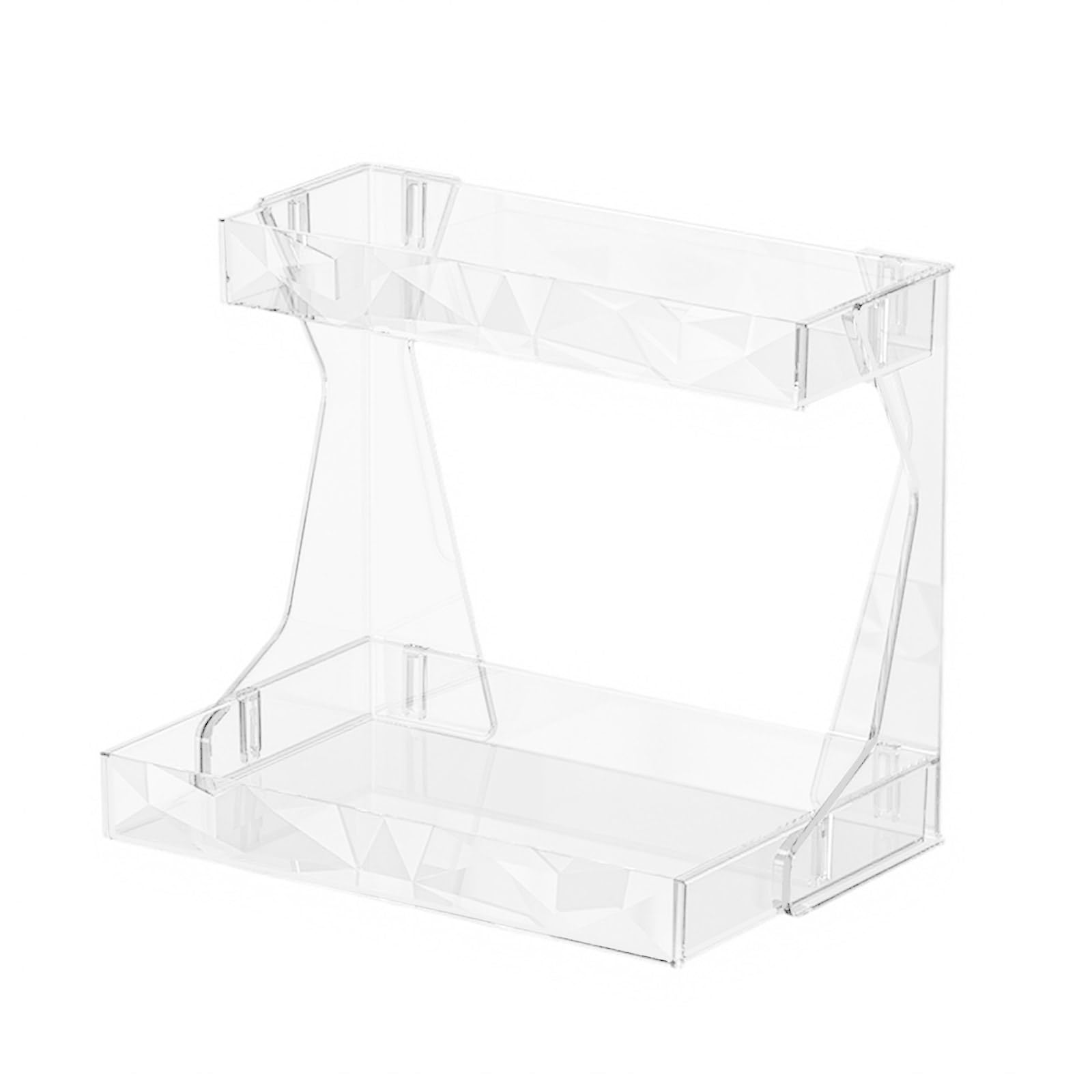 HDOYTXXM Quick-Assembly Cosmetic Organizers Shelf, Customizable Layers & Construction for Vanity & Small Spaces Makeup Space Saving Cosmetic Rack Desktop Makeup Kitchen Countertop