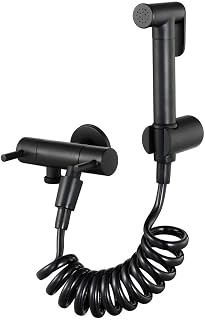 KCHTOWFZ Hand HeldSprayer for Black Brass BodyAttachment with Precision Pressure Control Jet Spray-Ergonomic HandheldFor T... Price In India