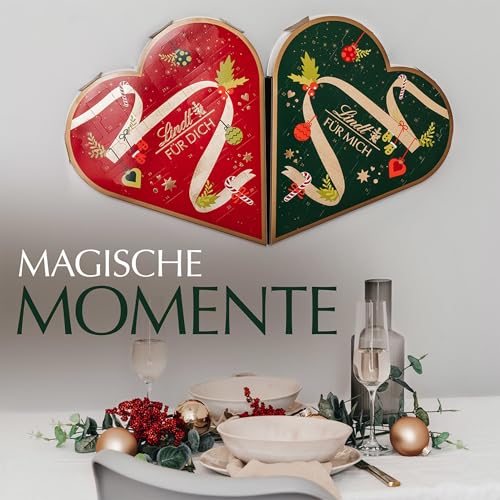 Adventskalender mit Lindt Schokolade für Paare