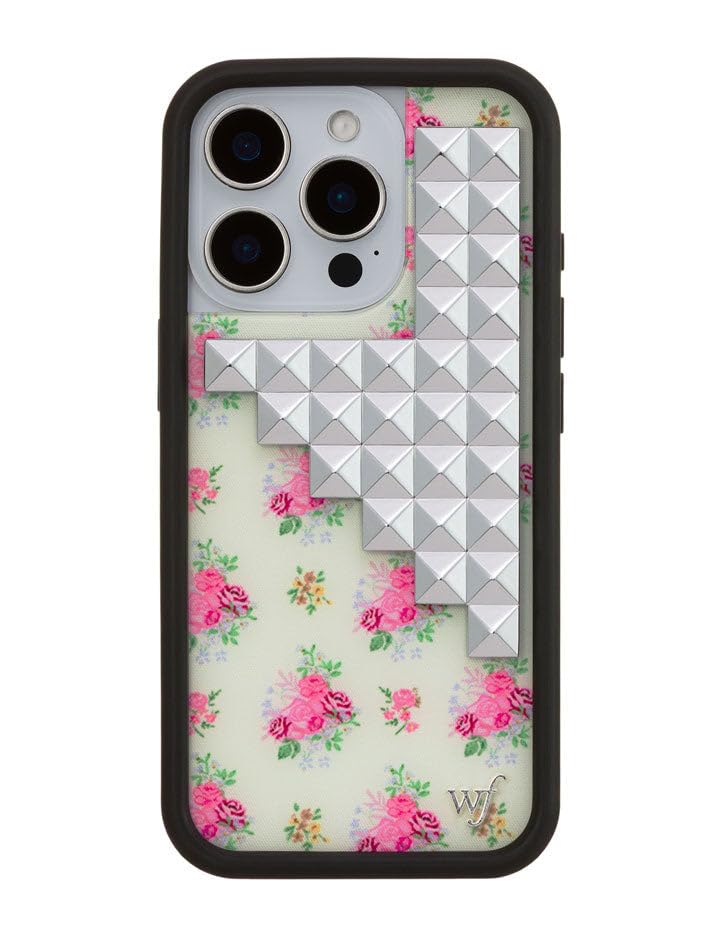 Image of Wildflower Cases - iPhone 16 Pro Compatible - Stud Collection | Impact-Certified 6.5 ft Drop Protection Case, Raised Protective Bumper, Cute Aesthetic Design, Women-Owned Small Business