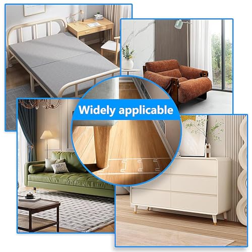 Juego de 2 tapones acrílicos transparentes para muebles y cabeceros de cama 6