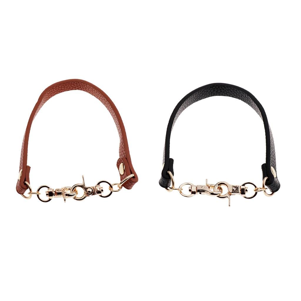 NIVAA 2/pack PU Leather 30cm Handbag Shoulder Bag Strap Replacement Purse Handle-image-9