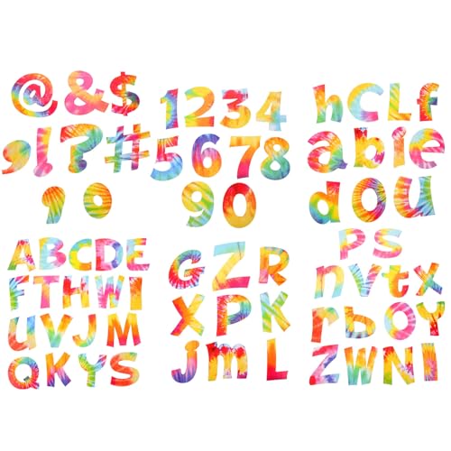 Letras grandes troqueladas de papel multicolor cartel infantil para decoración de aula y murales