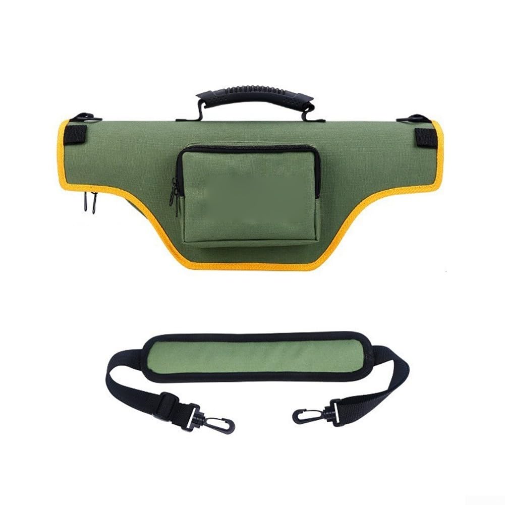 Borsa porta canna da pesca con telaio rigido, dimensioni compatte per il trasporto, struttura in tessuto Oxford resistente all'abrasione