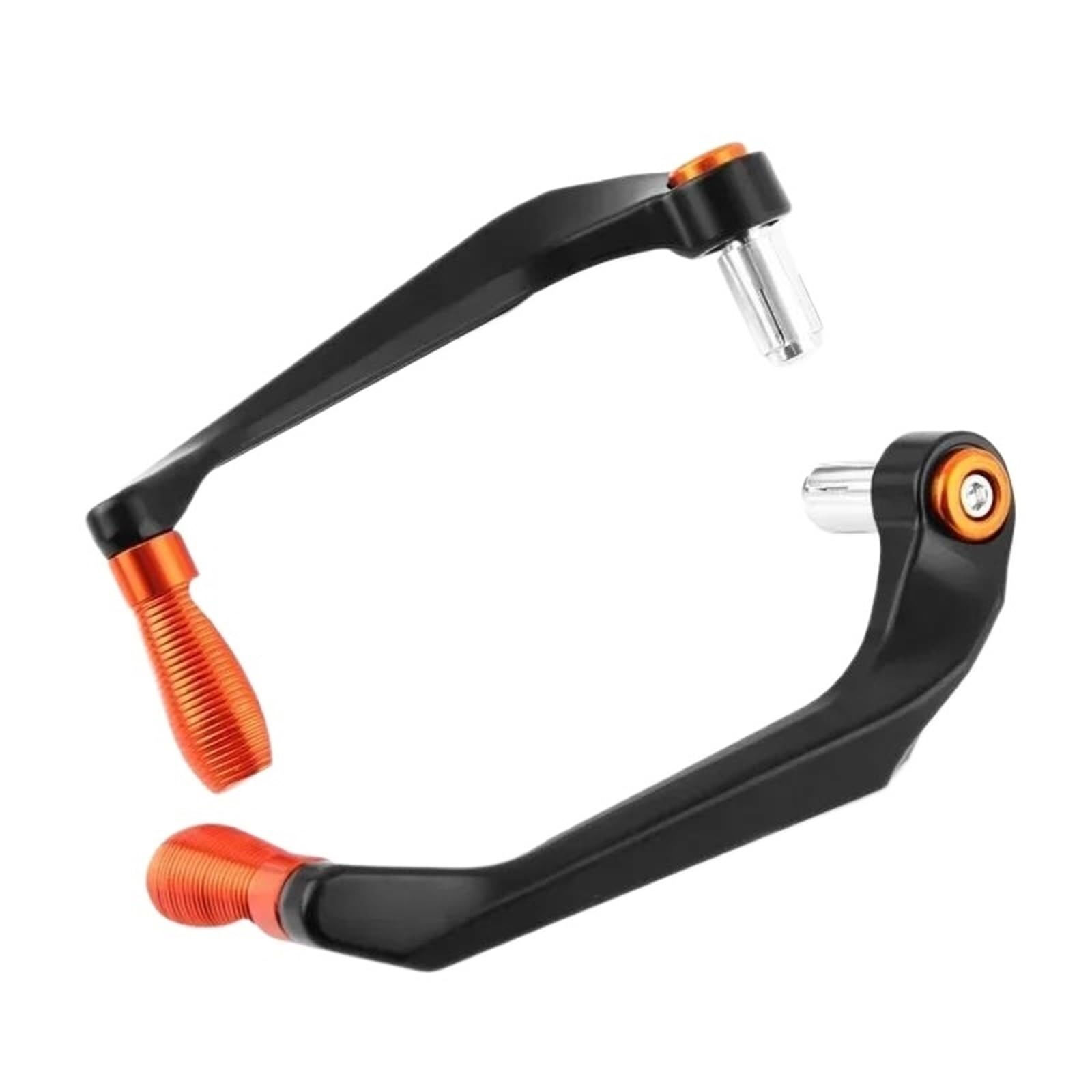 HJTEDHE for MT 09 Motorcycle Universal 22mm Handlebar Grips Guard Brake Clutch Levers Handle Protector Motorcycle Brake Clutch(Orange)