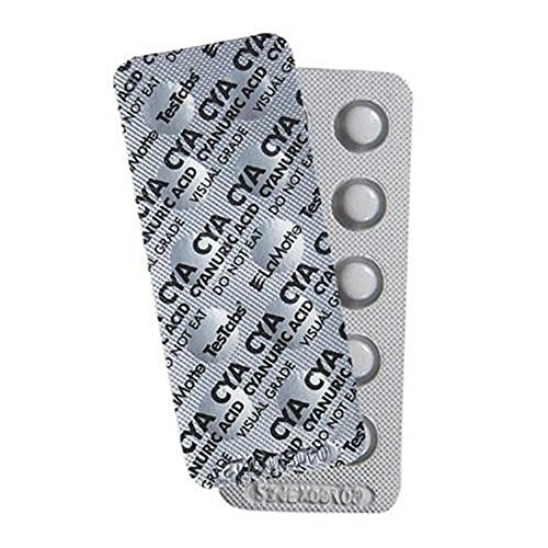 LaMotte 6994A Visual Grade TesTabs, Cyanuric Acid, 100 ct.