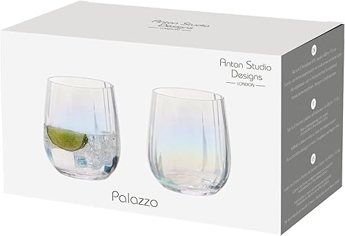 Miniatura 3 de Vasos Palazzo DOF - Cristalería hecha a mano - Vasos DOF - Vasos de cóctel - Juego de 2