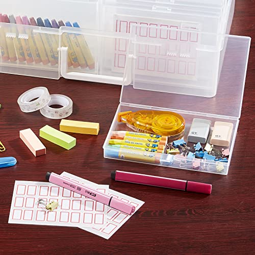 Lifewit 18 Inner Photo Storage Box, 4" x 6" Photo Case, Clear Craft Keeper, Plastic Organizer Boxes for Seed, Cards, Stickers, Crayon, Beads, Jewelry by Lifewit - Image 9