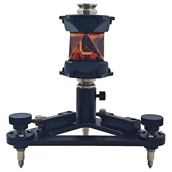 ATP1 360 Prism Surveying Prism with Tribrach, 360 Degree Prism for Topcon & Sokkia Style Total Station Aluminum Coated