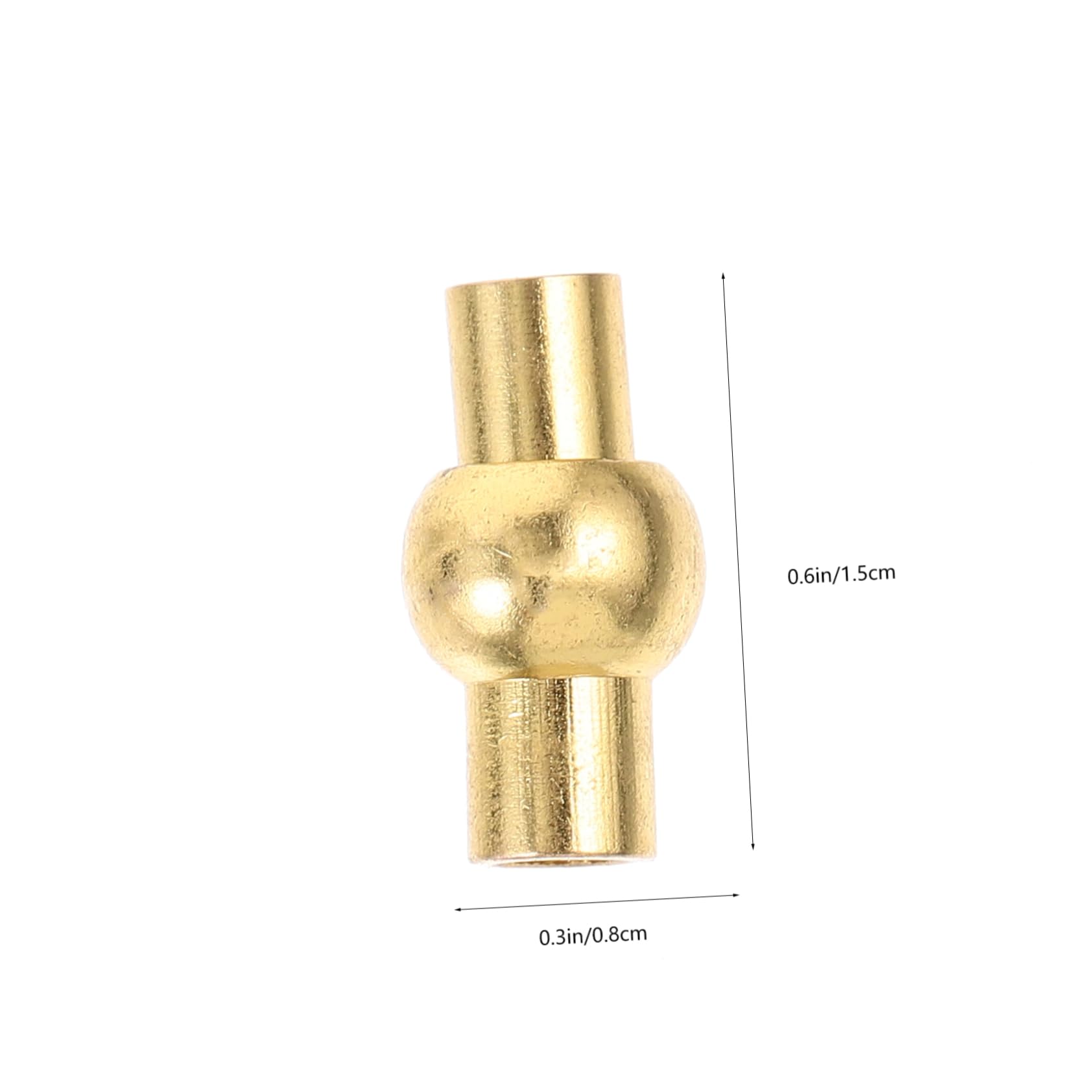 100 Stück Magnetverschluss Teiliges Goldfarbene Lederarmband Verschlüsse Magnetische Schmuckverbinder DIY Armband Ketten Verschlussclips für Halsketten und Armbänder