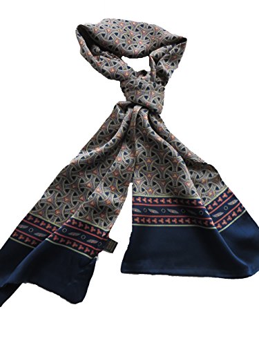 Xuyuzuau 100% Silk Double Layer Men Scarf Neckerchief Fashion (Lantern) #TOP26