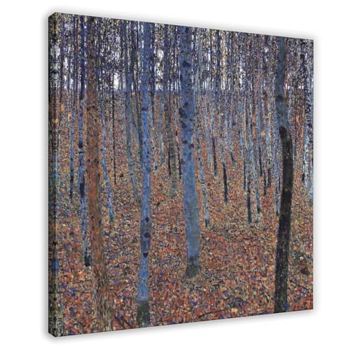 Impression sur toile Beech Grove Gustav Klimt pour sublimer l'ambiance feutrée d'un cabinet