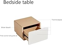 Vista 5 de TADIBU Mesita de noche pequeña para mesita de noche, mesa auxiliar para dormitorio, cómoda pequeña con cajones de almacenamiento, mesa auxiliar