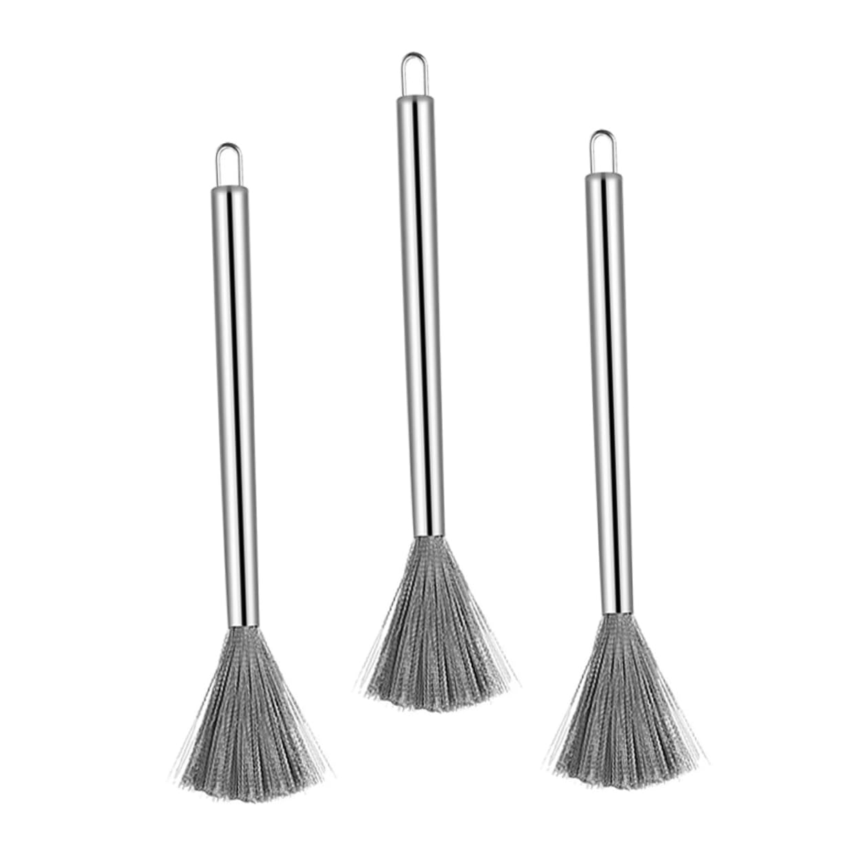 ifundom Cepillo De Limpieza De Cocina Inoxidable Mango para Fregar Ollas Y Utensilios De Cocina Herramienta Multifuncional De Limpieza para Y Restaurantes 3 Piezas X 4