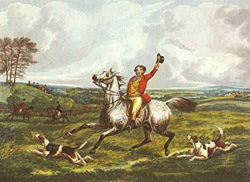 ART-PRINT-on-matte-paper-220gr- The English Hunt VI Henry Alken - Animales y Naturaleza imagen horizontal Sporting Fox Caza Perro Perro Caballo Caballos Jinete P Bellas artes 10_X_14_in Cover
