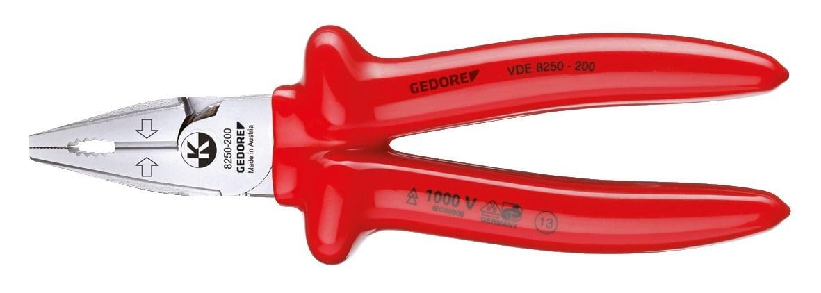 Amazon | ゲドレー(Gedore) 絶縁ペンチ 200mm 6720250 | 絶縁ペンチ