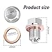 M14 x1.5 Magnetic Oil Drain Plug with 2pcs Oil Drain Plug Gaskets Engine Parts Kit,Stainless Steel Oil Pan Drain Plug Bolt Compatible with Most Ford,GM,Hyundai,KIA Honda And More