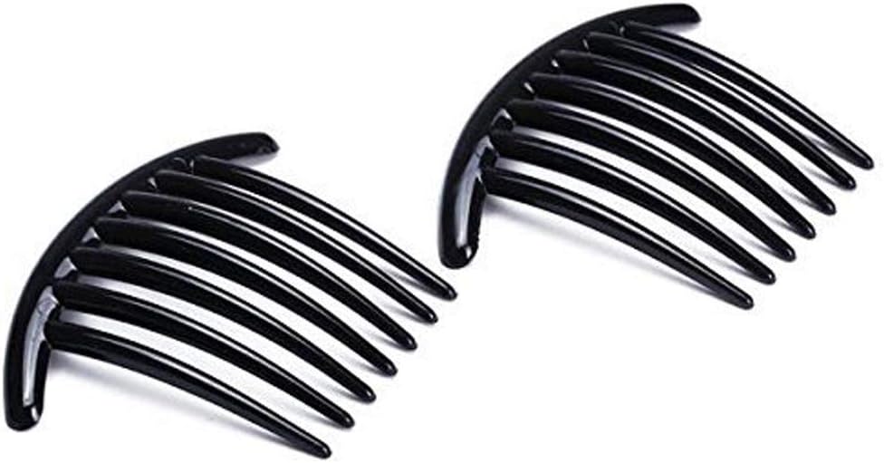 Hair Comb Pin Accessories Reusable Plastic Girl Women Lady 2pcs Set Black Deft and Professional : Beauty & Personal Care