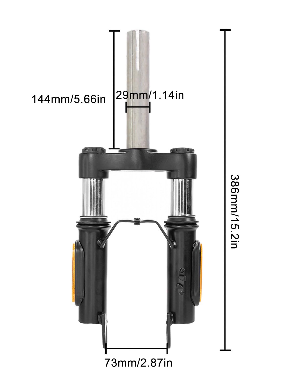 Kit de Suspension Avant Fourche pour M365 Pro Pro2 1S kit de Suspension Avant + Garde-Boue Avant + Support de Pied pour Scooter électrique Accessoire Modification Trottinette