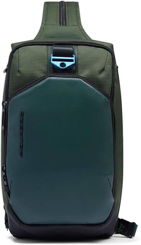 Piquadro Sling bag for iPadmini Unisex fabric/bio-based material green