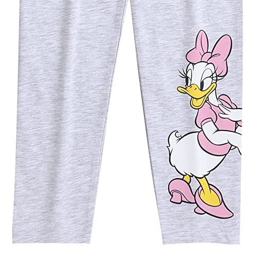 Image of Hopscotch Girls Cotton and Elastane Solid Regular Leggings in Gray Colour