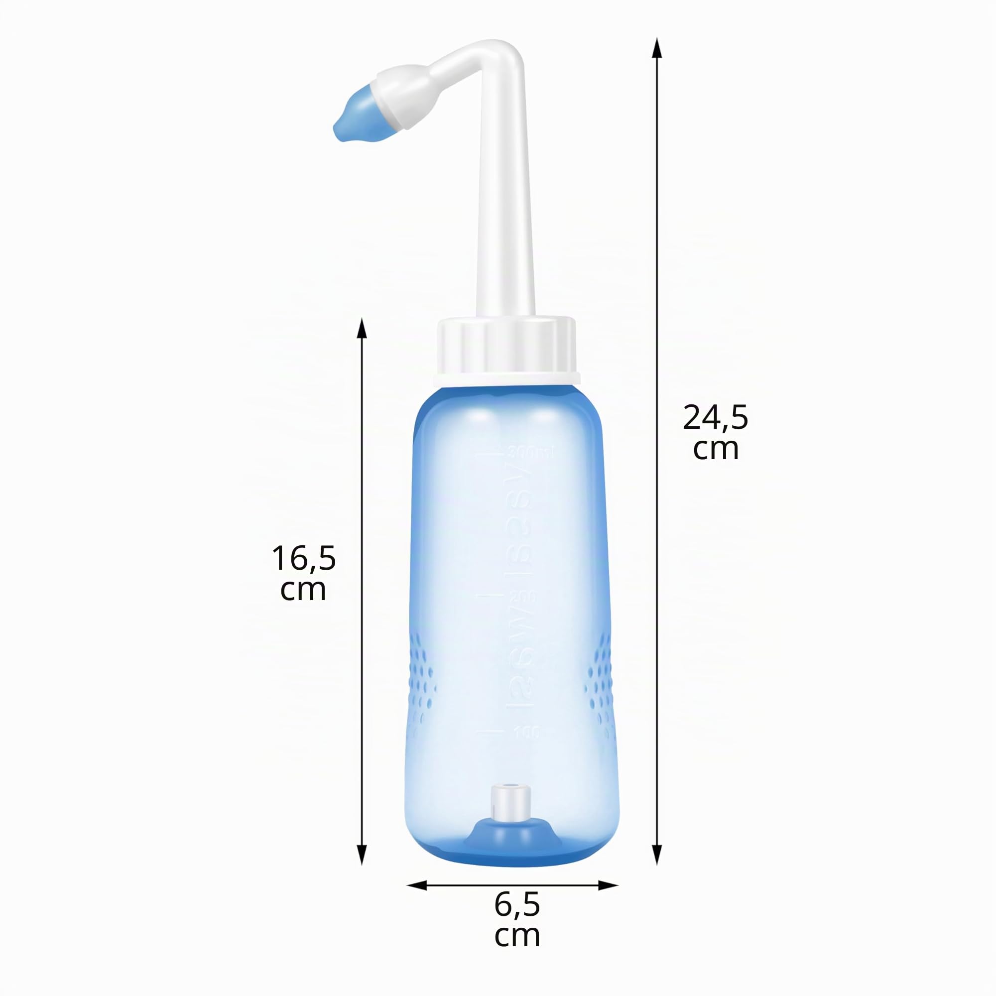 CROING 𝗟𝗮𝘃𝗮𝗱𝗼 𝗡𝗮𝘀𝗮𝗹 2 Botellas de 300 ml + 40 paquetes de sal-Neti Pot - Botella de Lavado Nasal Yoga Nasal Botella Nariz Limpiador Botella